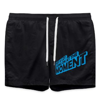 Il ne se passe pas grand-chose - Short de bain - noir - Devant - AI Model Male 185 light (185cm)