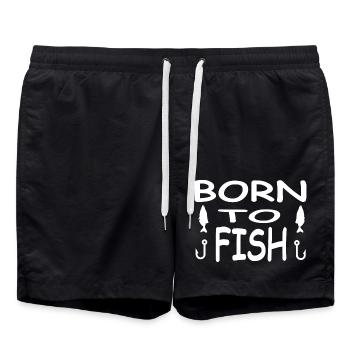 Angling - Swim Trunks - black - Front - AI Model Male 185 light (185cm)
