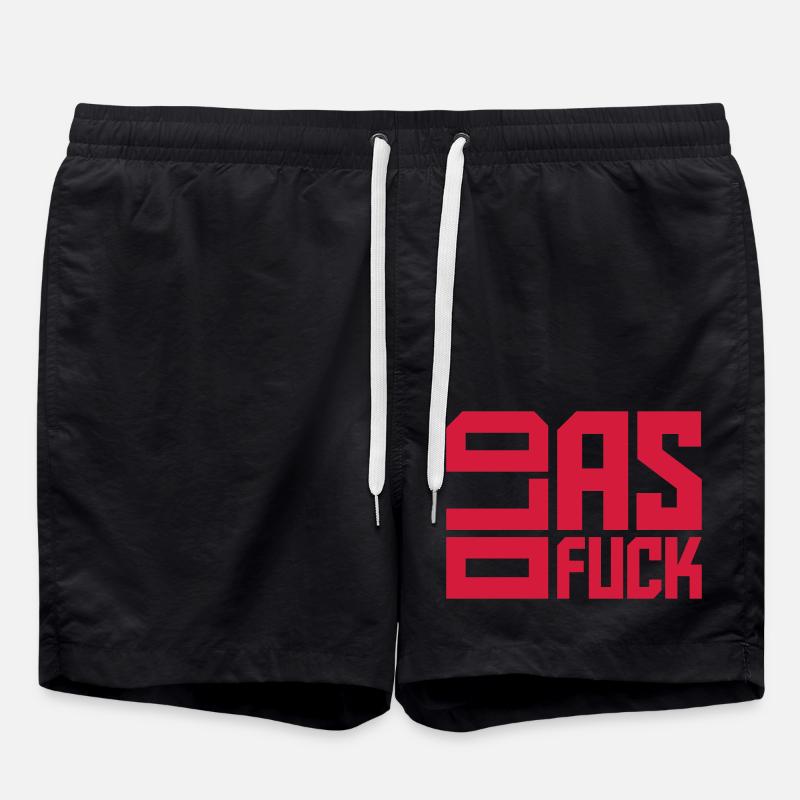 ancien logo de texte AF - Short de bain - noir