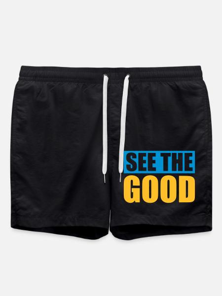 see the good quote - Swim Trunks - black