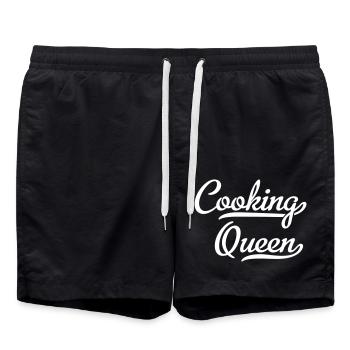 kochen - Badeshorts - Schwarz - Vorne - AI Model Male 185 light (185cm)