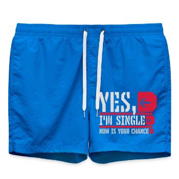 single now your chance - Swim Trunks - cobalt blue - Front