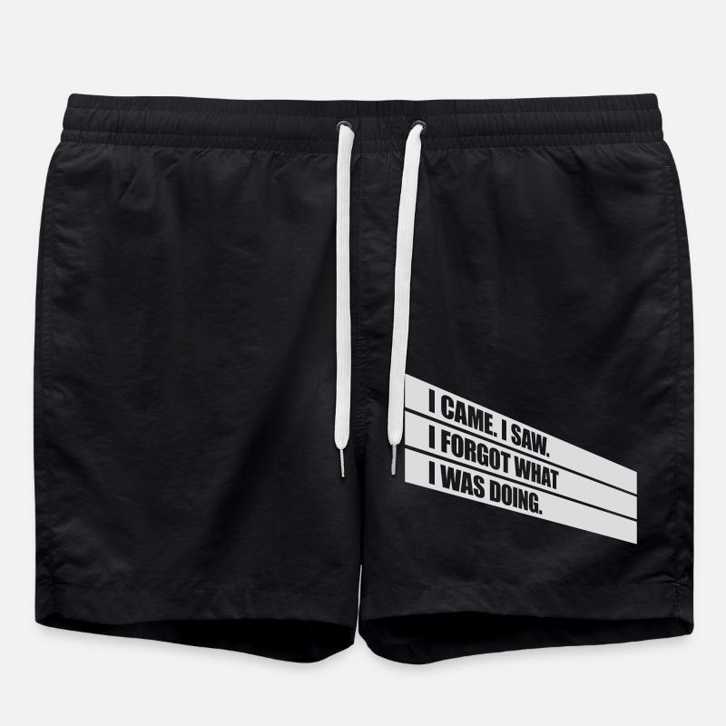 Je suis venu voir oublier - Short de bain - noir