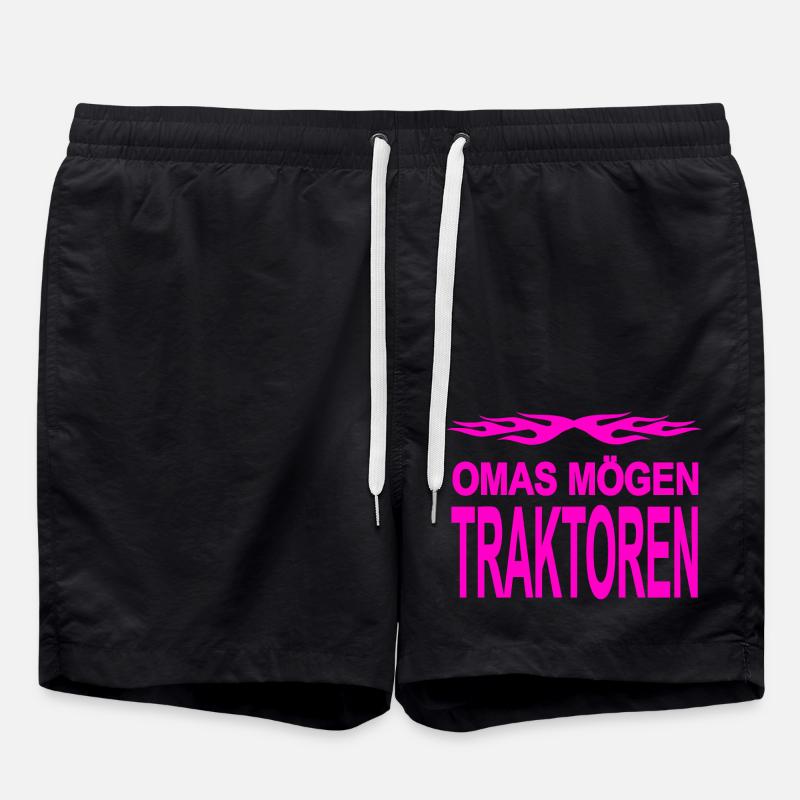 Traktor - Badeshorts - Schwarz