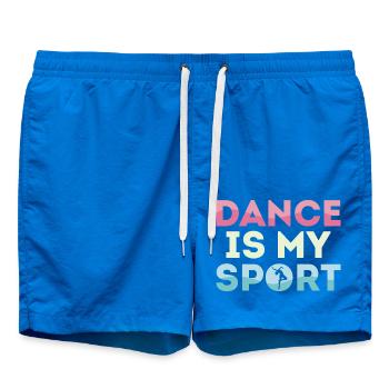 Dance Is My Sport Ballet Ballerina - Swim Trunks - cobalt blue - Front