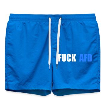Fuck afd - Swim Trunks - cobalt blue - Front