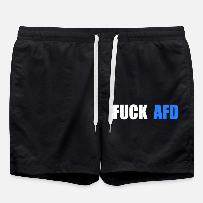 Fuck afd - Short de bain - noir