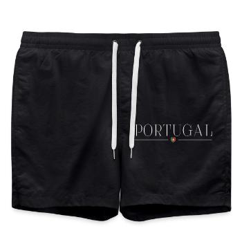 I Love Portugal, Elegance Style Design T-Shirt - Swim Trunks - black - Front - AI Model Male 185 light (185cm)