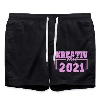 2021 - Short de bain - noir - Devant - AI Model Male 185 light (185cm)