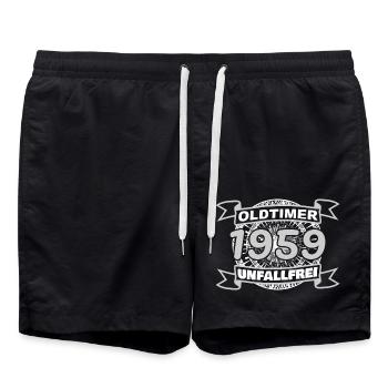 1959 - Swim Trunks - black - Front - AI Model Male 185 light (185cm)