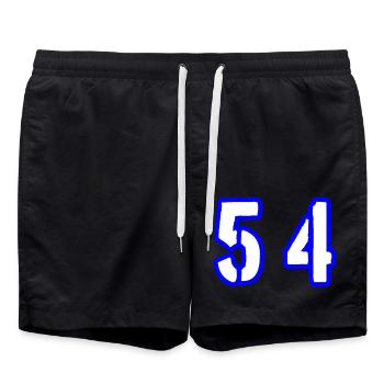 54 Number Symbol - Swim Trunks - black - Front - AI Model Male 185 light (185cm)