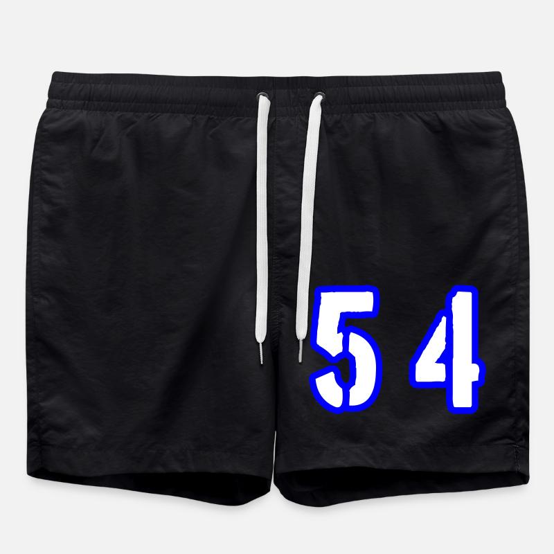 54 Number Symbol - Swim Trunks - black