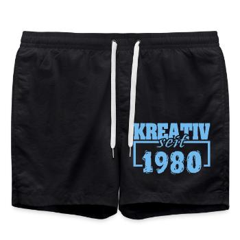 Painter 1980 - Swim Trunks - black - Front - AI Model Male 185 light (185cm)