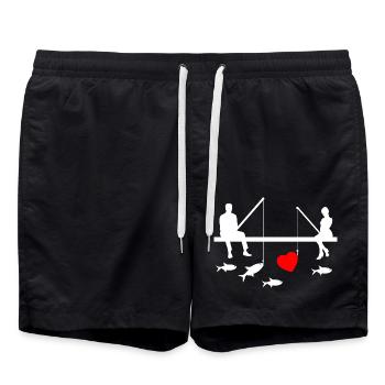 Angling - Swim Trunks - black - Front - AI Model Male 185 light (185cm)