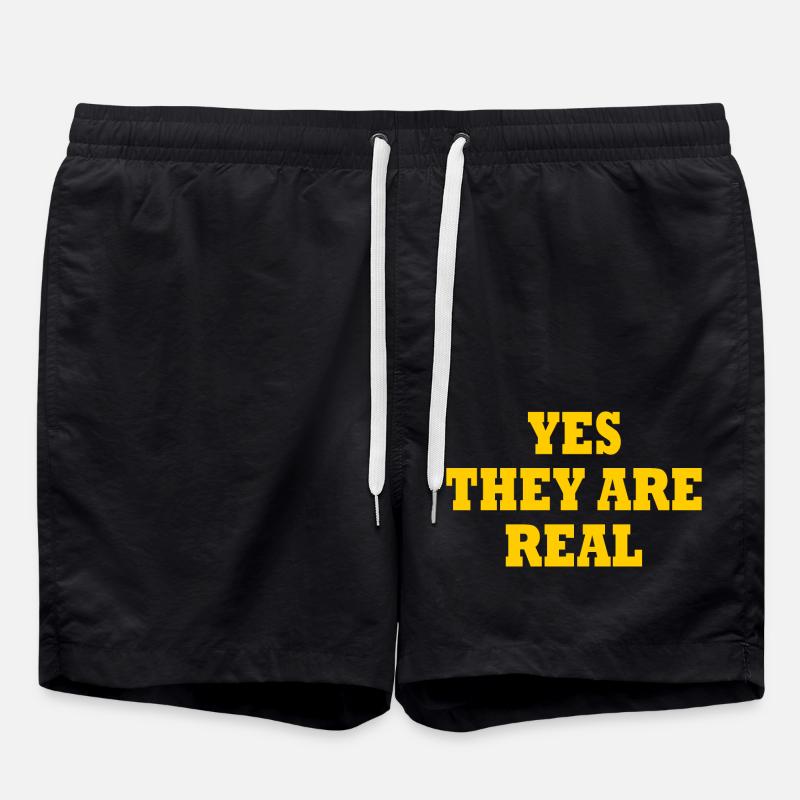 yes they are real - Swim Trunks - black
