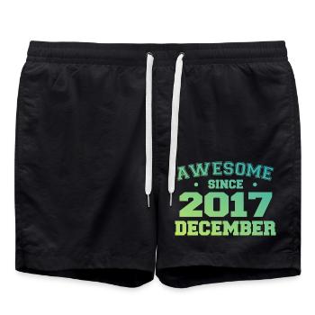 Birthday December 2017 - Gift December 2017 - Swim Trunks - black - Front - AI Model Male 185 light (185cm)