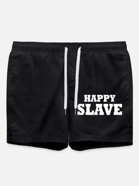 Happy slave - Badeshorts - Schwarz