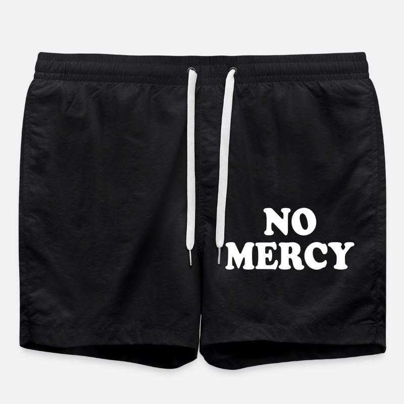 No mercy - Swim Trunks - black