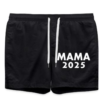 Mama 2025 - Short de bain - noir - Devant - AI Model Male 185 light (185cm)