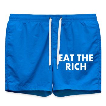 Eat the rich - Short de bain - cobalt blue - Devant
