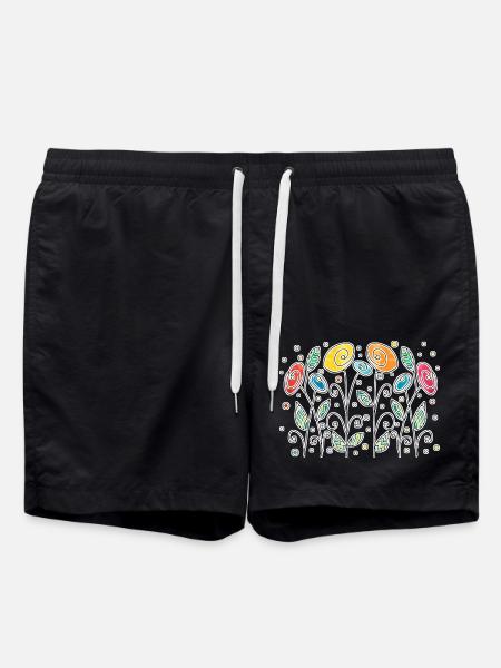 Fleur - Short de bain - noir