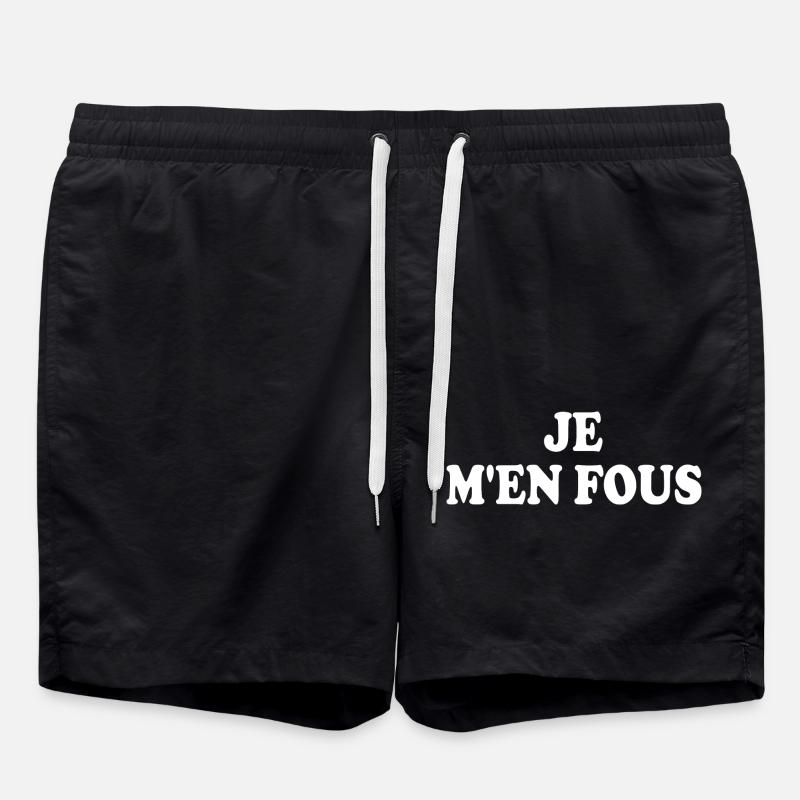 je m'en fous - Badeshorts - Schwarz