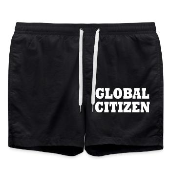 global citizen - Badeshorts - Schwarz - Vorne - AI Model Male 185 light (185cm)