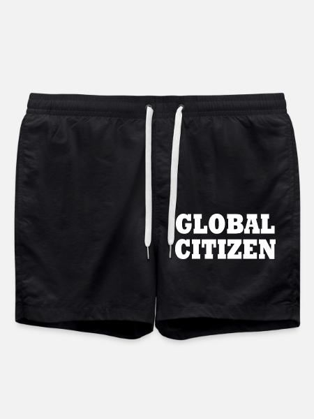 global citizen - Swim Trunks - black