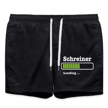 Charpentier - Short de bain - noir - Devant - AI Model Male 185 light (185cm)