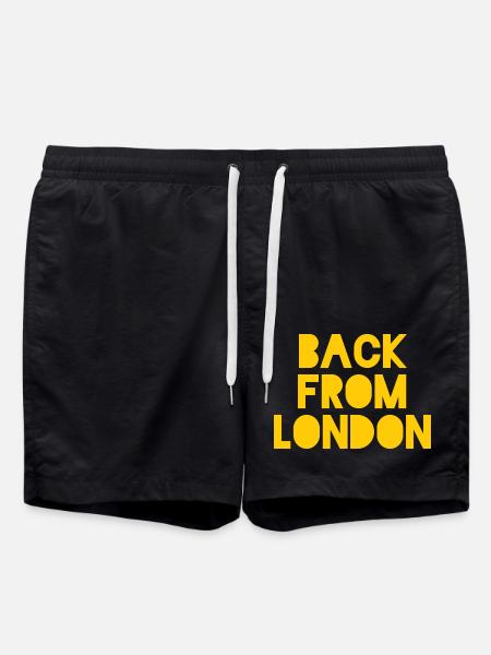 Back from London - Badeshorts - Schwarz
