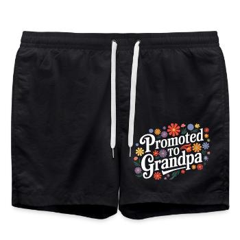 Papy Grand-père Famille Fête des pères - Short de bain - noir - Devant - AI Model Male 185 light (185cm)