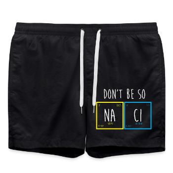 Periodic table - Swim Trunks - black - Front - AI Model Male 185 light (185cm)