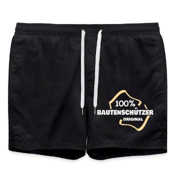 Protecteur de bâtiment - Short de bain - noir - Devant - AI Model Male 185 light (185cm)
