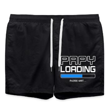 papy-loading - Short de bain - noir - Devant - AI Model Male 185 light (185cm)