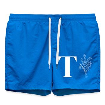 Lette t fleurs minimalistes - Short de bain - cobalt blue - Devant