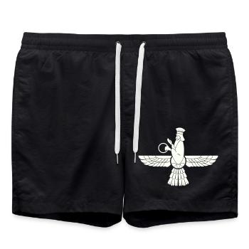 Zoroastre - Short de bain - noir - Devant - AI Model Male 185 light (185cm)