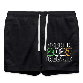 Ireland 2027 - Swim Trunks - black - Front - AI Model Male 185 light (185cm)