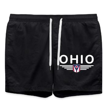 T-shirt de supporter de l'Ohio – Un incontournable pour les fans - Short de bain - noir - Devant - AI Model Male 185 light (185cm)