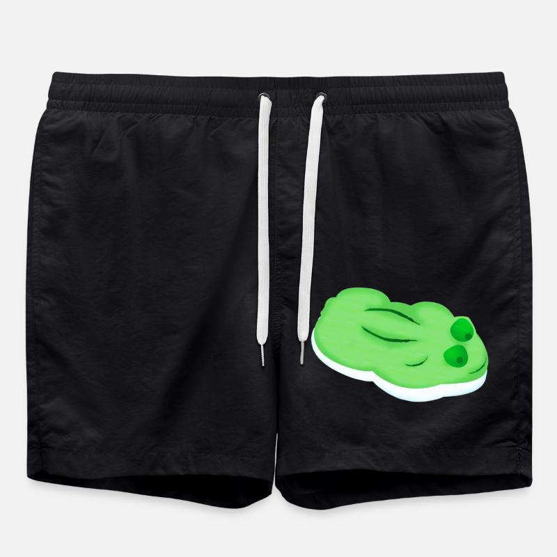 Gummifrosch comic - Badeshorts - Schwarz