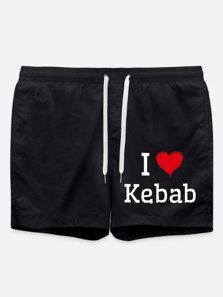 Amo il kebab - Costume a pantaloncino - nero
