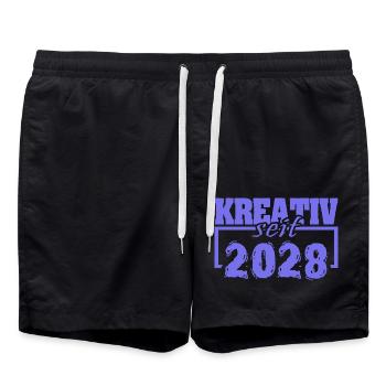 2028 - Short de bain - noir - Devant - AI Model Male 185 light (185cm)