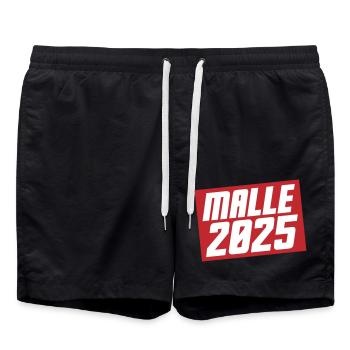 Malle 2025 - Badeshorts - Schwarz - Vorne - AI Model Male 185 light (185cm)