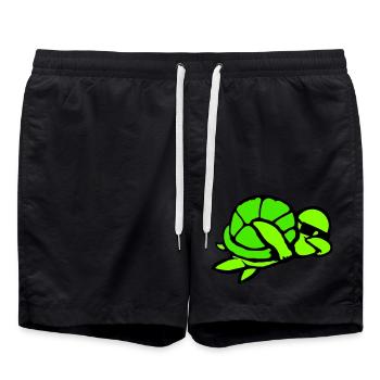 Tortue d’eau Dabbing Dab Dance Lunettes de soleil - Short de bain - noir - Devant - AI Model Male 185 light (185cm)