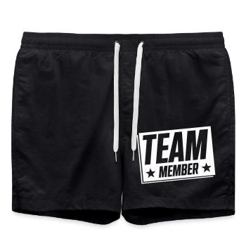 Team Member - Swim Trunks - black - Front - AI Model Male 185 light (185cm)