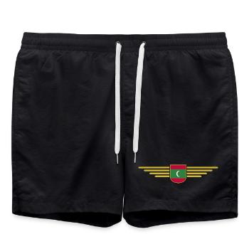 Maldives Fans : Maillots exclusifs - Short de bain - noir - Devant - AI Model Male 185 light (185cm)