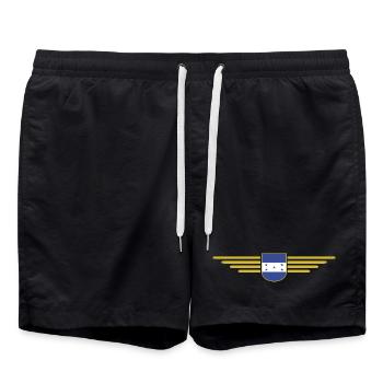 T-shirt Honduras pour les fans - Short de bain - noir - Devant - AI Model Male 185 light (185cm)
