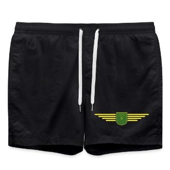 Adygea Design – Stylish for fans of the region - Swim Trunks - black - Front - AI Model Male 185 light (185cm)
