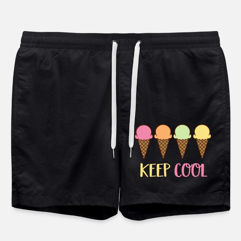 Crème glacée - Short de bain - noir