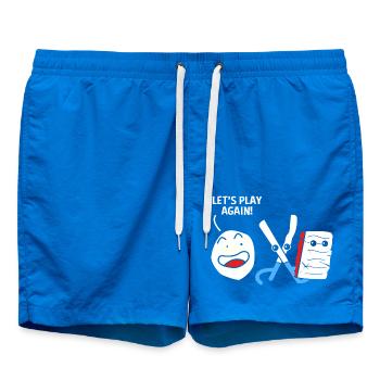 Scissors Stone Paper - Swim Trunks - cobalt blue - Front