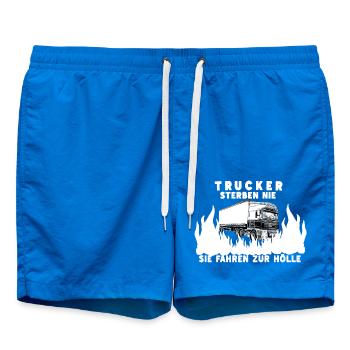 Trucker - Swim Trunks - cobalt blue - Front